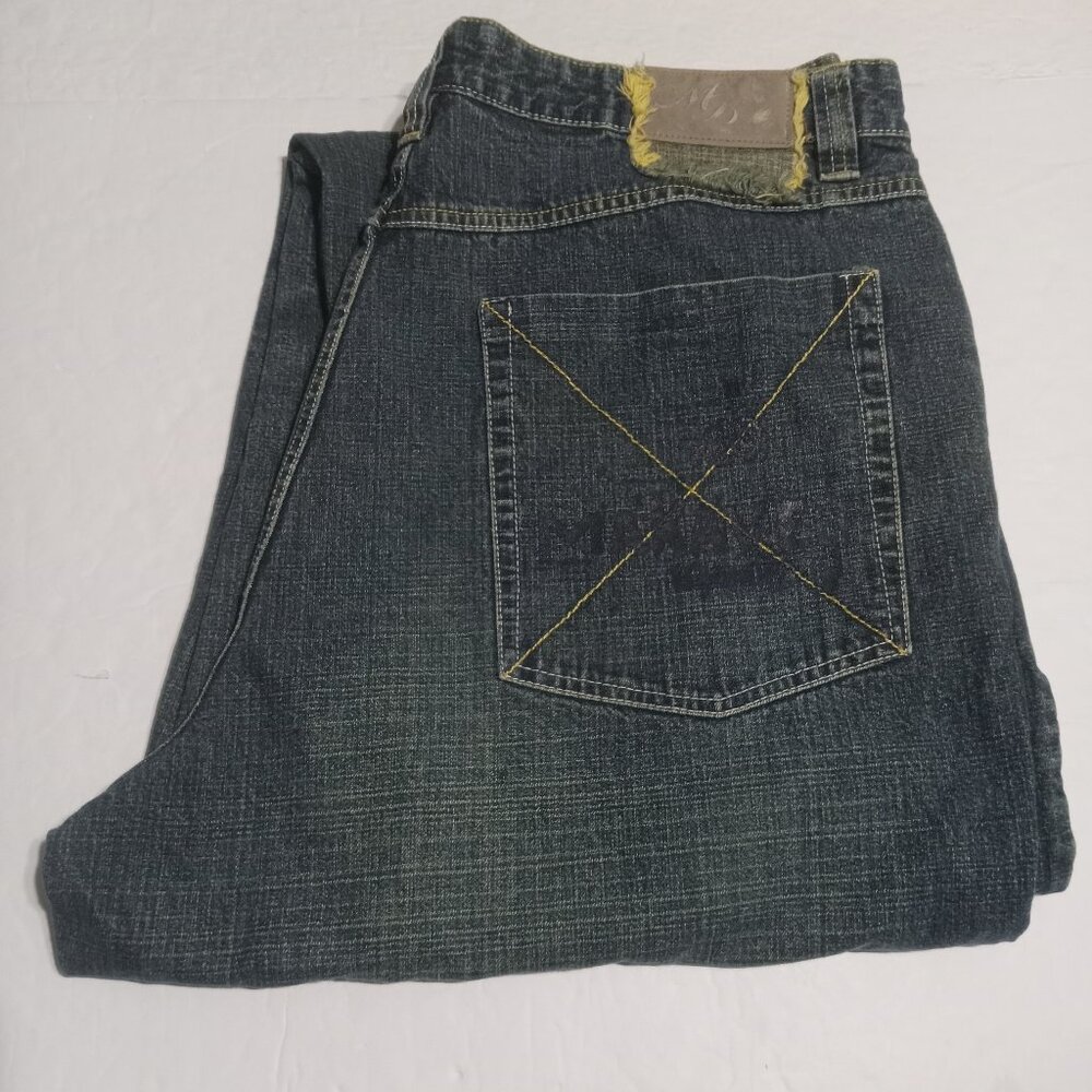 Makaveli Branded Men's VTG Y2K 2Pac Holographic Patch Jeans Size 40x34